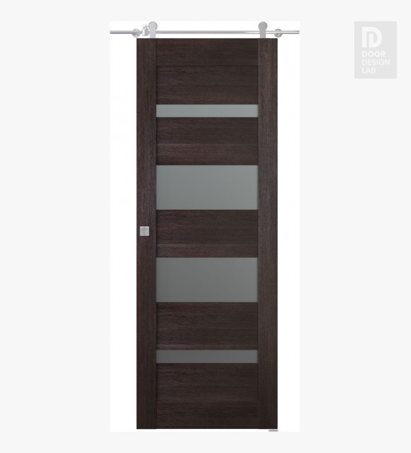 Avon 07-01 Vetro Veralinga Oak Modern Interior Barn Door by Belldinni