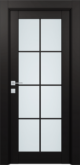 Avon 8 Lite Vetro Black Matte Single Doors