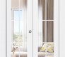 Palladio 10 Lite Clear Vetro Bianco Noble Modern Interior Bifold Doors by Belldinni