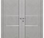 Avon 01 3H Light Urban Modern Interior Double Swing Doors by Belldinni