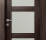 Avon 3 Lite Vetro Veralinga Oak Modern Interior Door by Belldinni