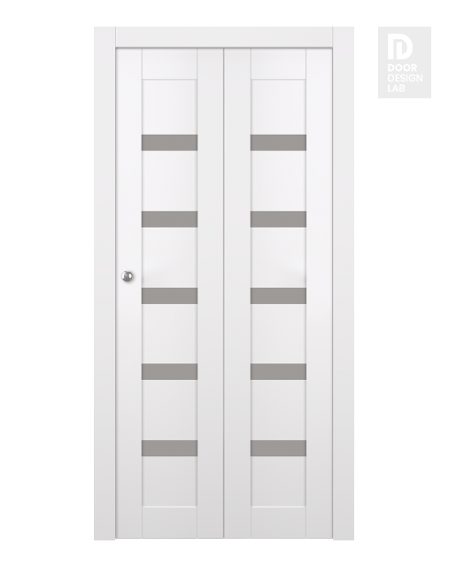 Leora Vetro Snow White Modern Interior Bifold Doors by Belldinni