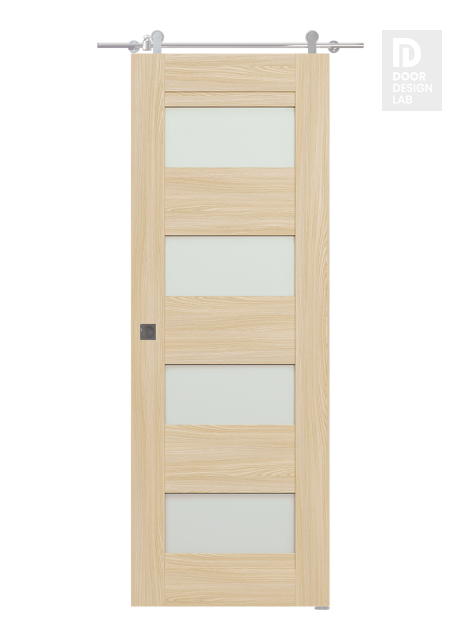 Avon 07-08 Vetro Loire Ash Modern Interior Barn Door by Belldinni