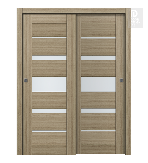 Avon 07-03 Vetro Shambor Modern Interior Bypass Doors by Belldinni