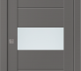 Edna Vetro Gray Matte Modern Interior Pocket Door by Belldinni