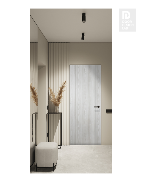 Avon 01 Ribeira Ash Modern Interior Frameless Door by Belldinni