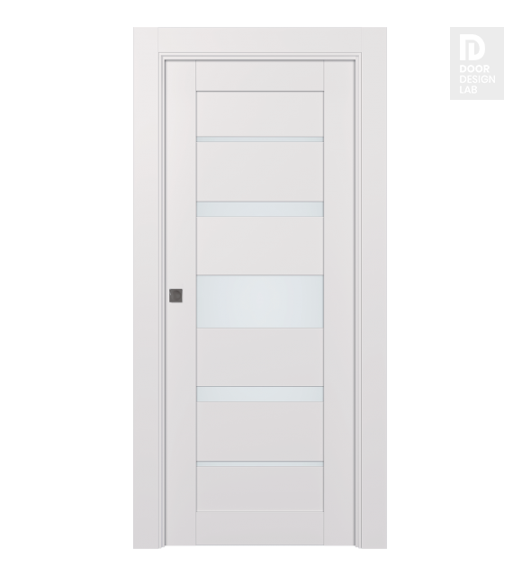 Avon 07-03 Vetro Snow White Modern Interior Pocket Door by Belldinni