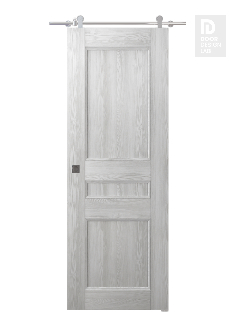 Oxford Uno 07 2R Ribeira Ash Modern Interior Barn Door by Belldinni
