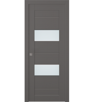 Vita Vetro Gray Matte Pocket doors