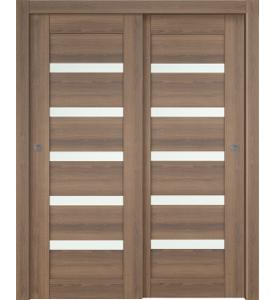 Avon 07-04 Vetro Pecan Nutwood Bypass doors
