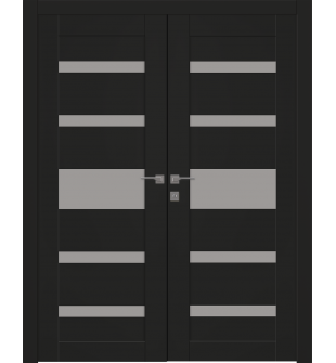 Gina Vetro Black Matte Double doors