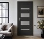 Mirella Vetro Black Matte Double pocket doors