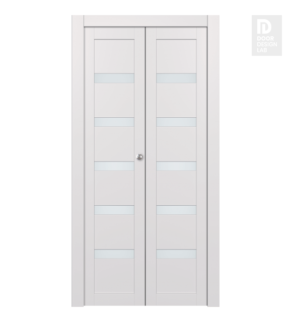 Avon 07-04 Vetro Snow White Modern Interior Bifold Doors by Belldinni