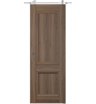 Oxford Duo 07 R Pecan Nutwood Barn doors