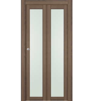 Avon 207 Vetro Pecan Nutwood Bi-folding doors