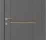 Avon 01 1H Gold Gray Matte Modern Interior Door by Belldinni