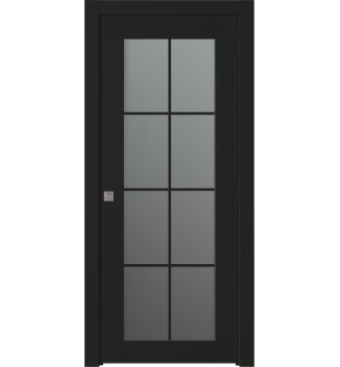 Avon 8 Lite Vetro Black Matte Pocket doors