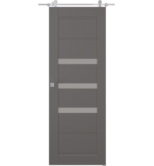Rita Vetro Gray Matte Barn doors