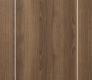 Modern Interior DOOR SLAB OPTIMA 2U PECAN NUTWOOD 24" X 92 1/2" X 1 3/4" SOLID CORE