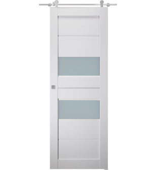 Dessa Vetro Bianco Noble Barn doors