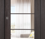 Avon 5 Lite Clear Vetro Veralinga Oak Modern Interior Pocket Door by Belldinni