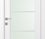 Smart Pro H3g 4H Vetro Polar White Modern Interior Door by Belldinni