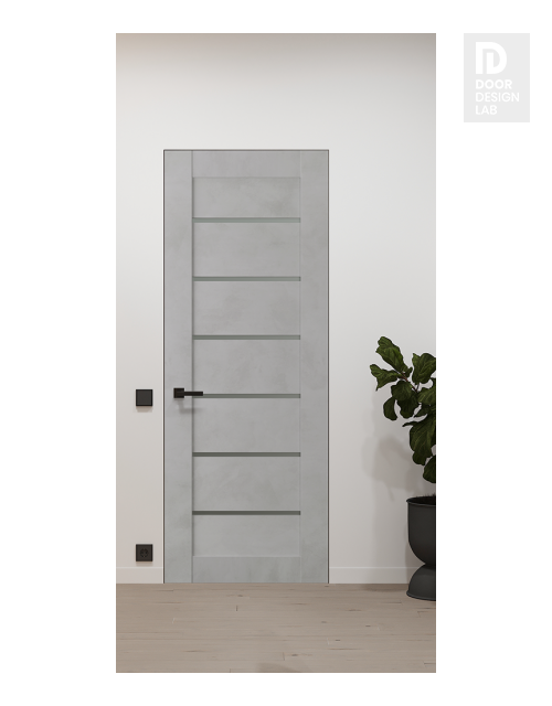 Avon 07-02 Vetro Light Urban Modern Interior Frameless Door by Belldinni