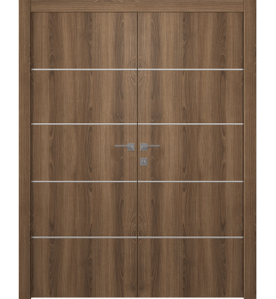 Optima 4H Pecan Nutwood Double doors