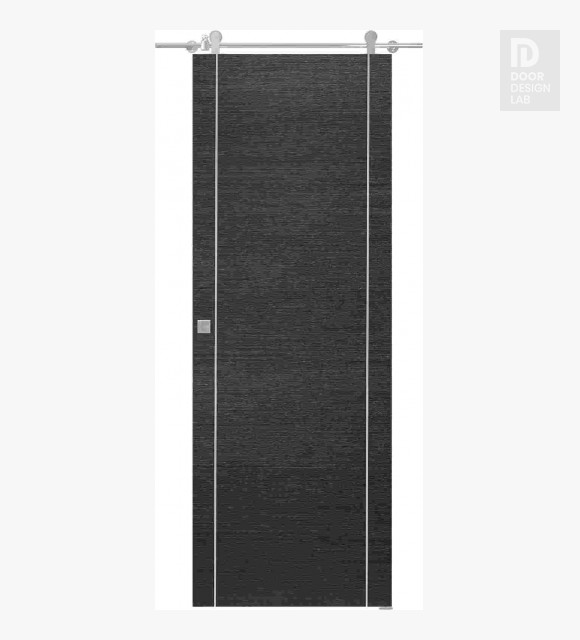 Avanti 2U Black Apricot Modern Interior Barn Door by Belldinni