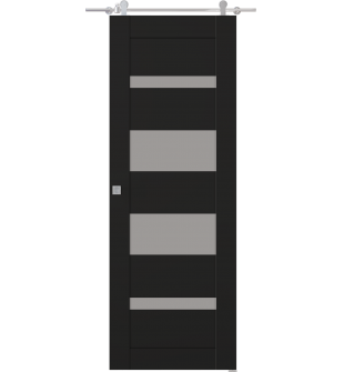 Avon 07-01 Vetro Black Matte Barn doors