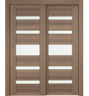 Avon 07-05 Vetro Pecan Nutwood Bypass doors