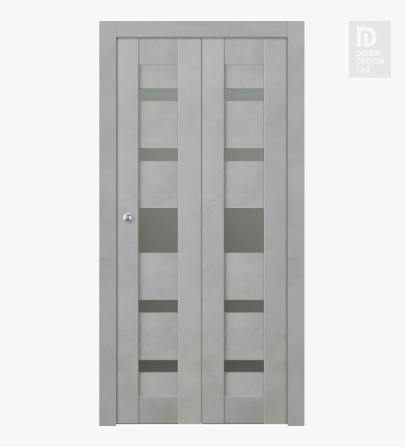 Avon 07-05 Vetro Light Urban Modern Interior Bifold Doors by Belldinni