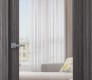 Palladio 202 Clear Vetro Gray Oak Modern Interior Door by Belldinni
