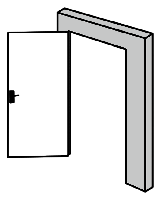interior doors swing in or out